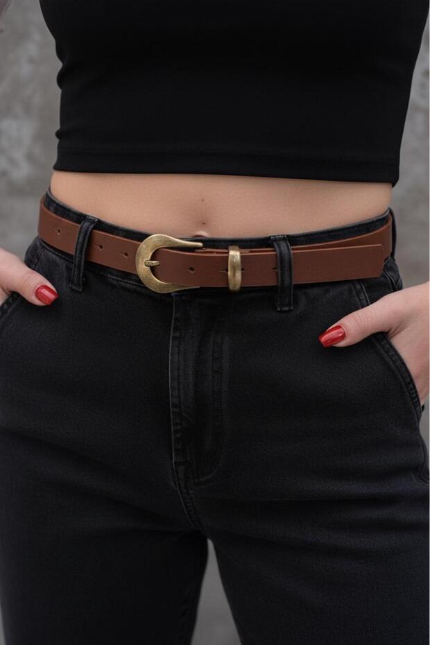 Ancient Buckle-Looped Women's Belt Coat Belt, Trouser Belt.