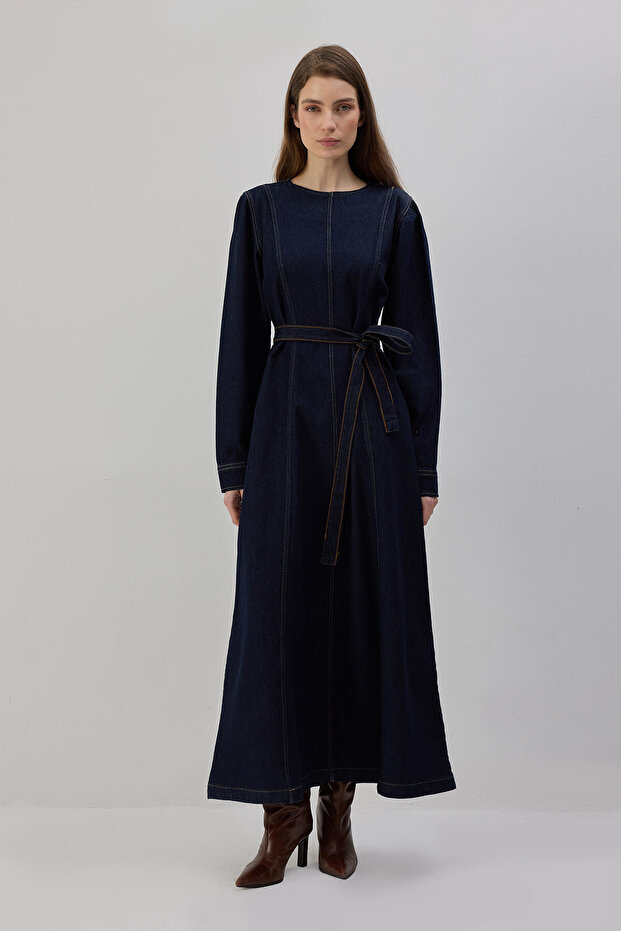 DENİM ELBİSE - 4