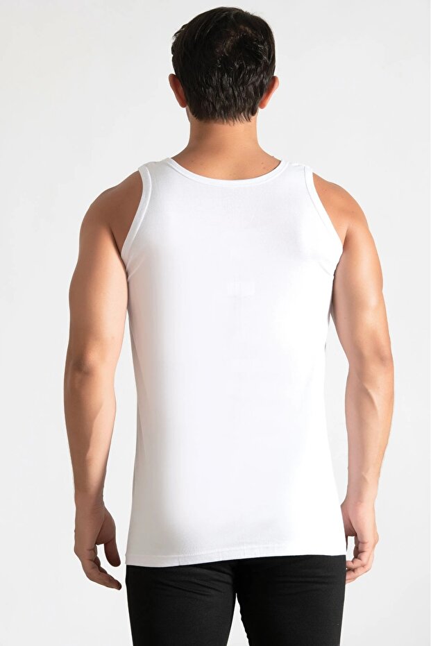 قميص داخلي رجالي من القطن الممشط 3 قطع - 2