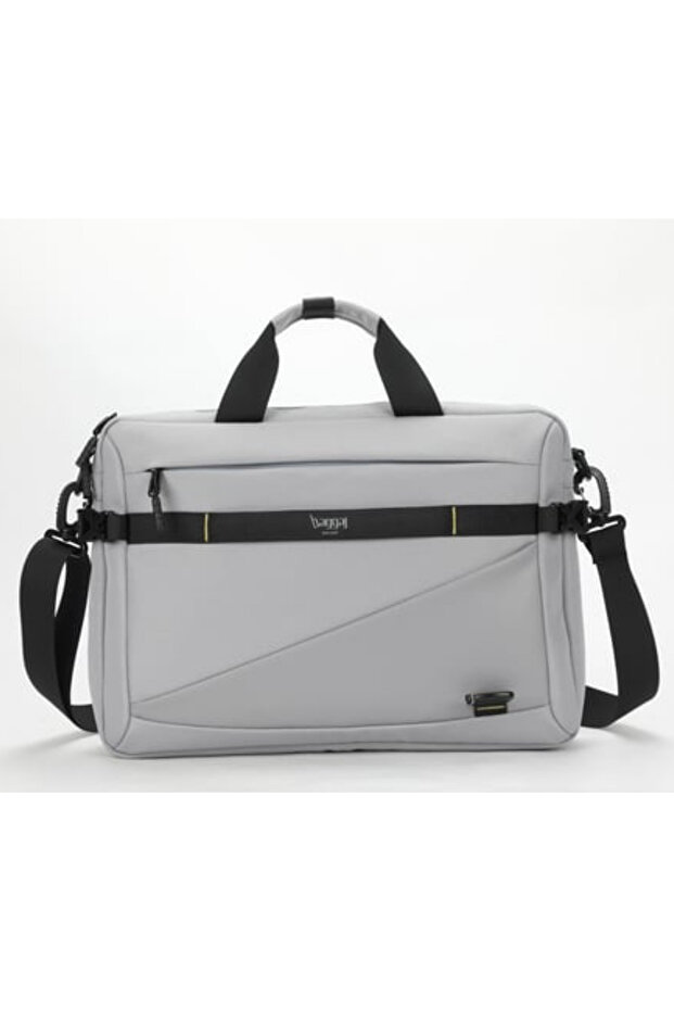 Mçs Unisex Imported Fabric Briefcase and Laptop Bag with Shoulder Strap