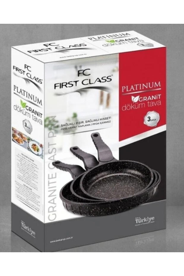 3'lü Granit Döküm Tava - 1