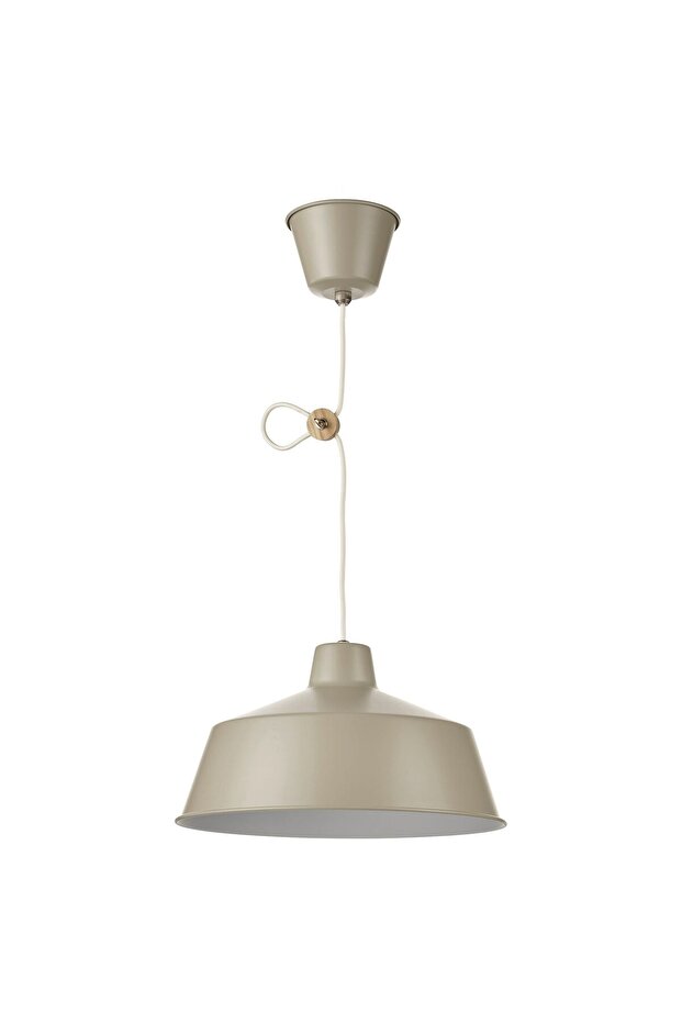 sarkıt lamba, bej-dişbudak, 38 cm - 2