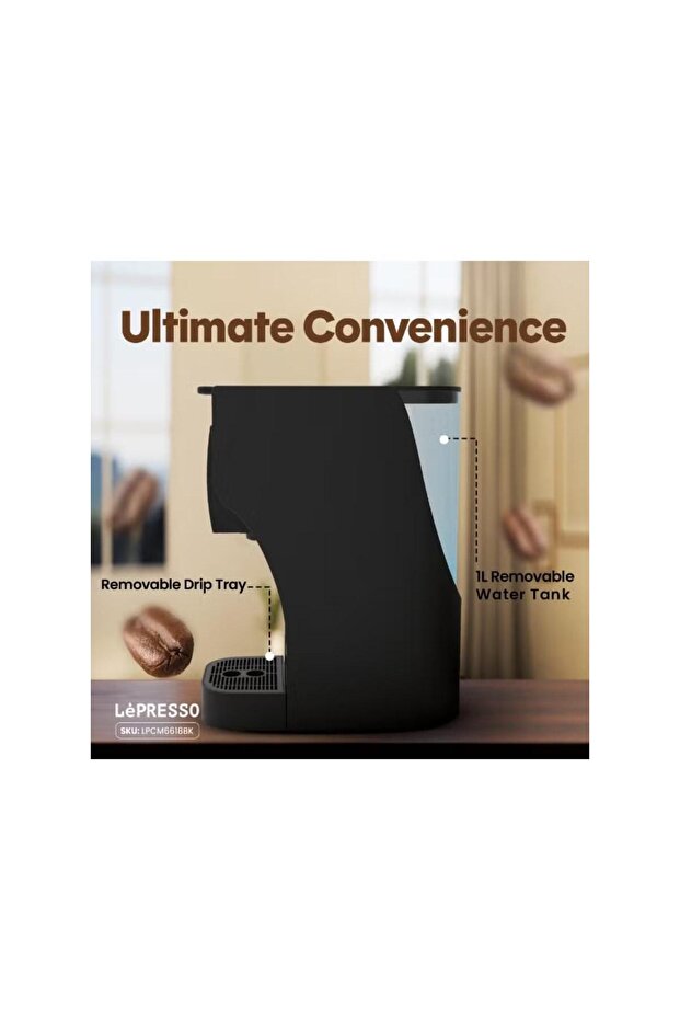 ماكينة قهوة متعددة الكبسولات مزودة بمضخة ضغط 20 بار وخاصية الإيقاف التلقائي - 7