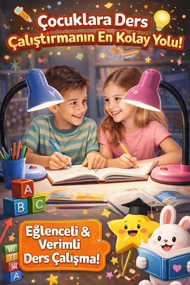 Masa Lambası ( Mavi) - 3