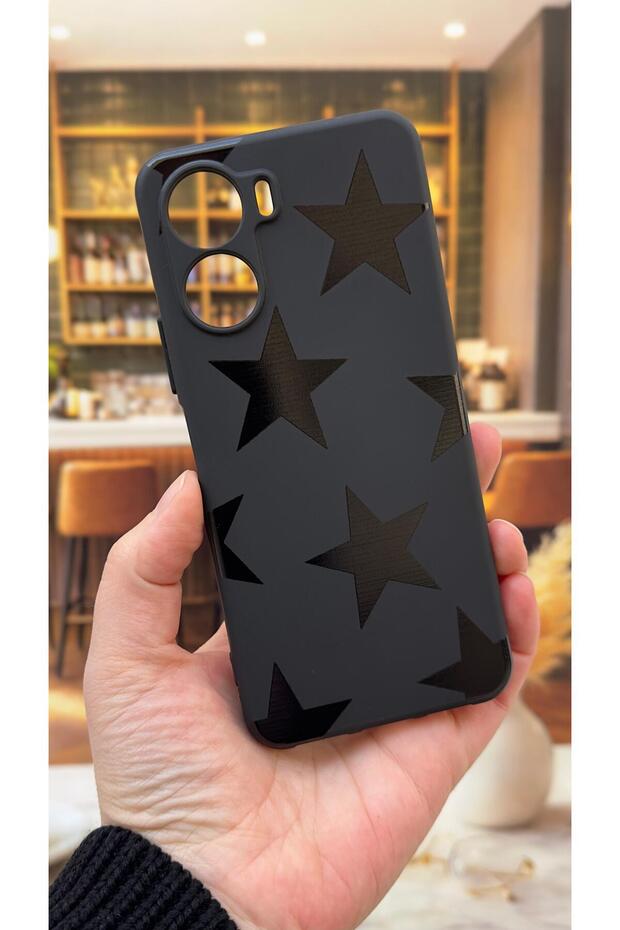Vivo Y16 Compatible Star Silicone Shock-Absorbing Classic Protective Rubber Case