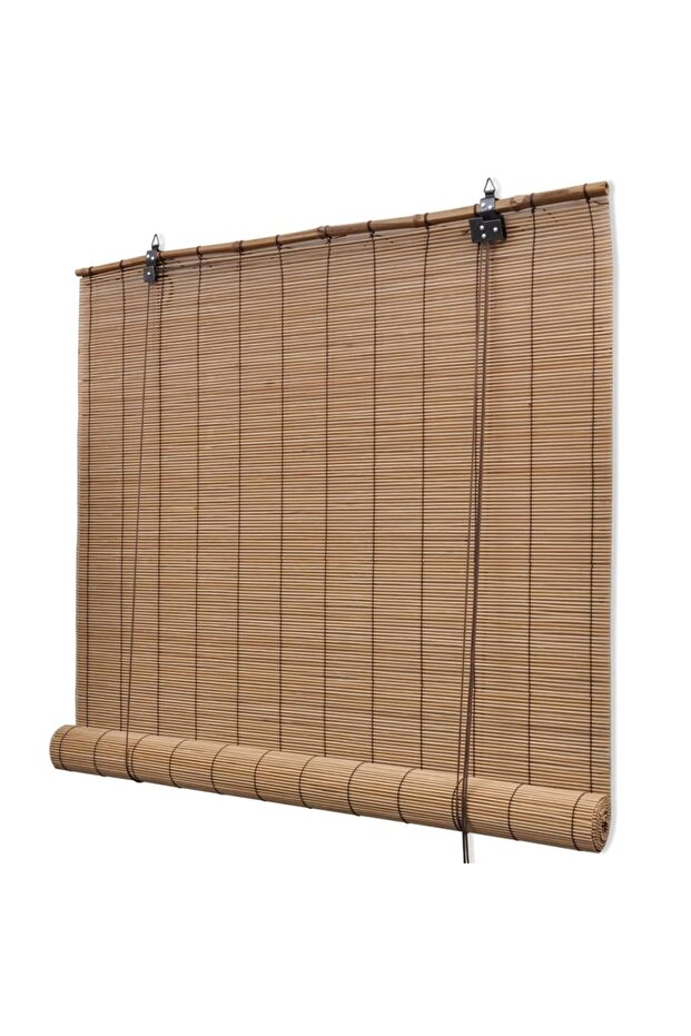 Brown Bamboo Roller Blinds 120 x 220 cm