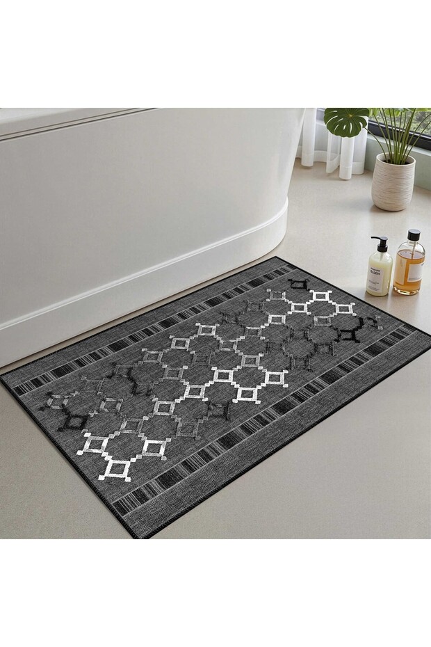 Bath Mat, Soft Bathroom Rug, Non-Slip Dot Backing, Washable - 60X100