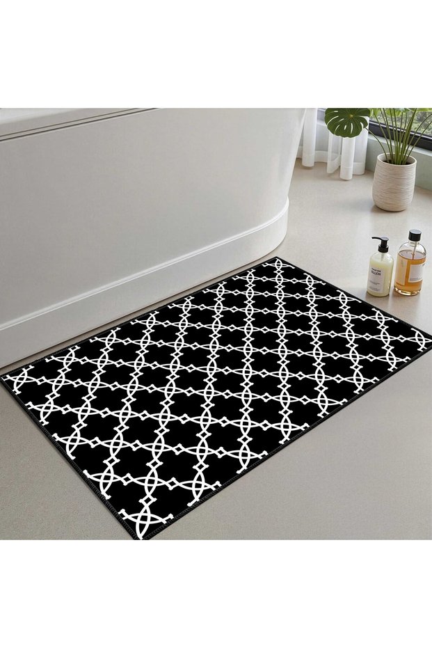 Bath Mat, Soft Bathroom Rug, Non-Slip Dot Backing, Washable - 60X100