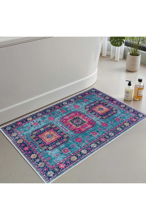 Bath Mat, Soft Bathroom Rug, Non-Slip Dot Backing, Washable - 60X100