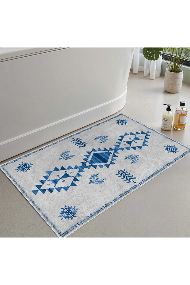 Bath Mat, Soft Bathroom Rug, Non-Slip Dot Backing, Washable - 60X100