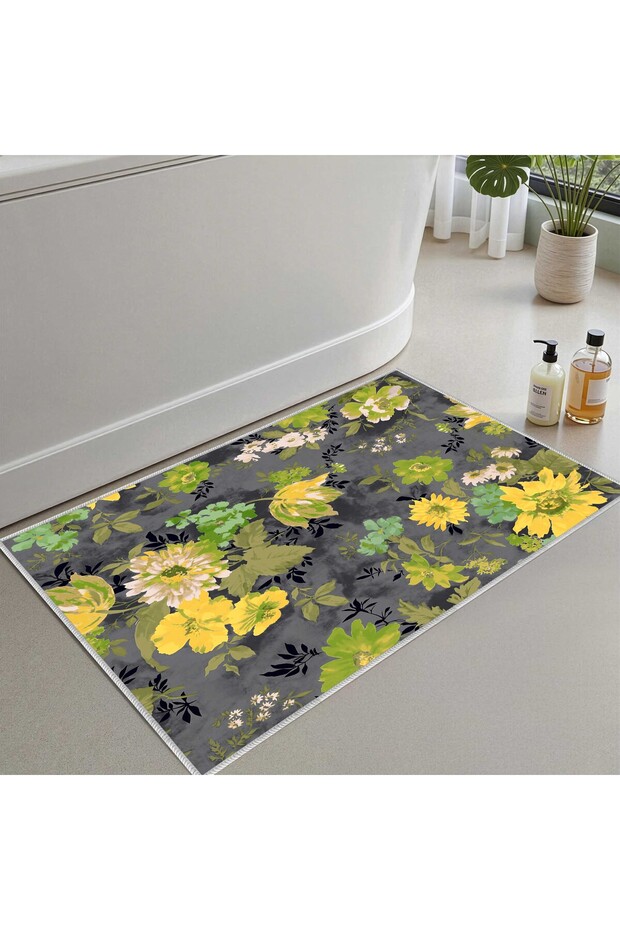 Bath Mat, Soft Bathroom Rug, Non-Slip Dot Backing, Washable - 60X100