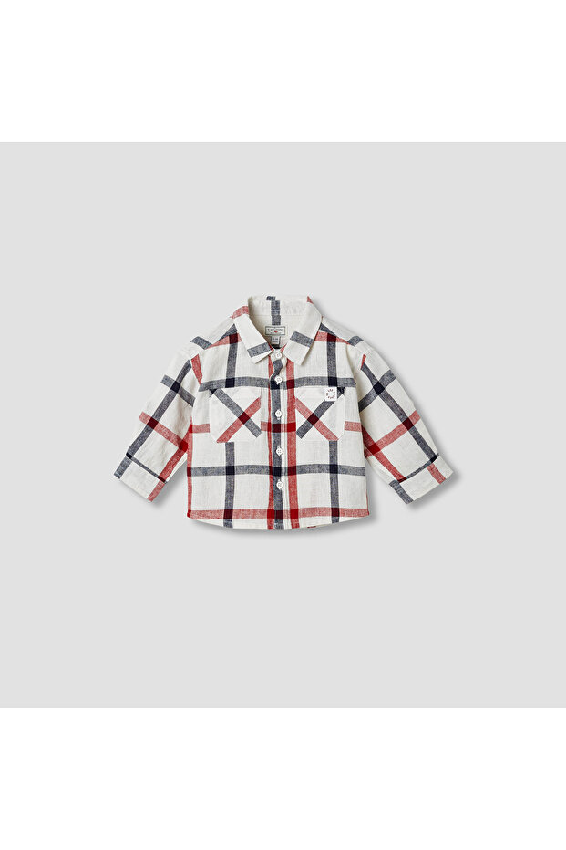 Checked Shirt with Long Sleeves