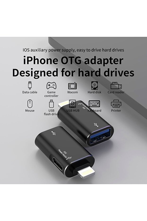 Premium OTG Adapter, USB / USB-C σε Lightning - 2