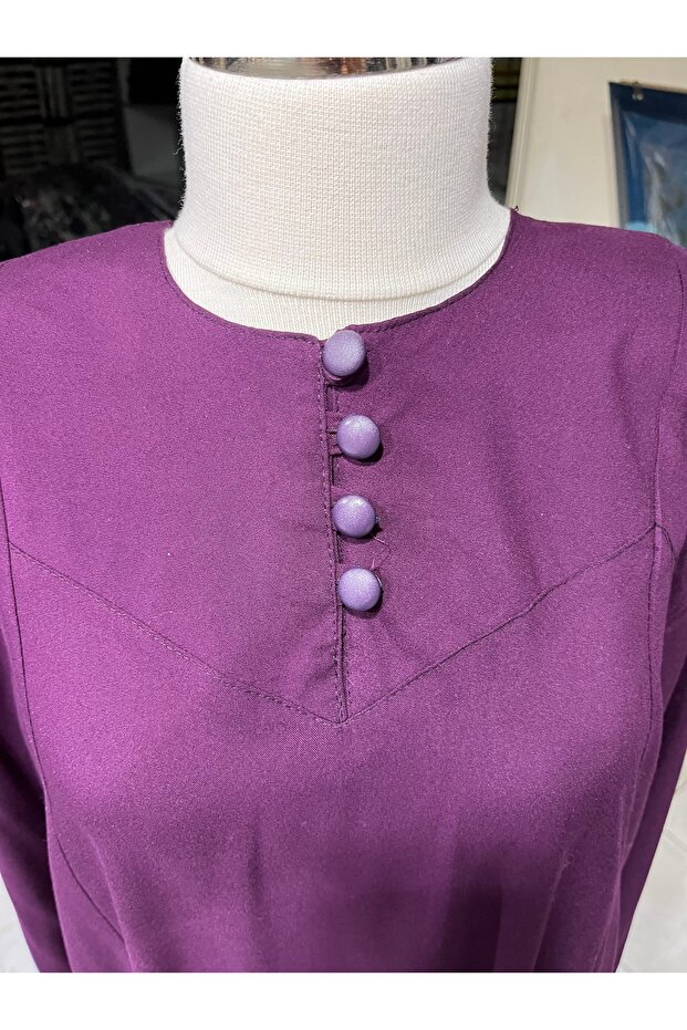 Viskon Tesettür Elbise - 2