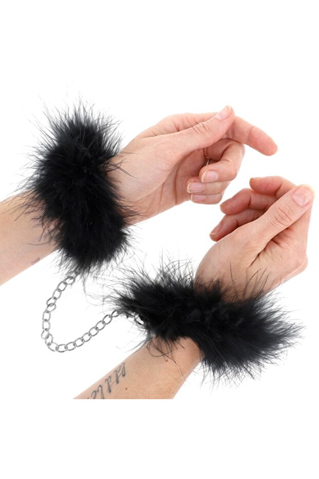 Feather Wrist Cuffs, Erotic Games, Locking System, BDSM, Durable, Comfortable, - 2