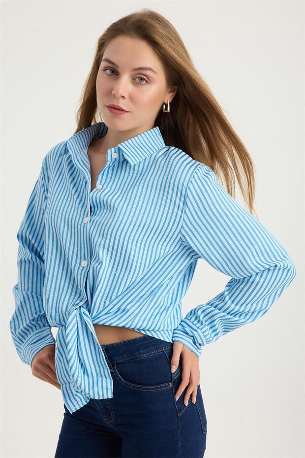 Kalın Çizgili Gömlek - 2