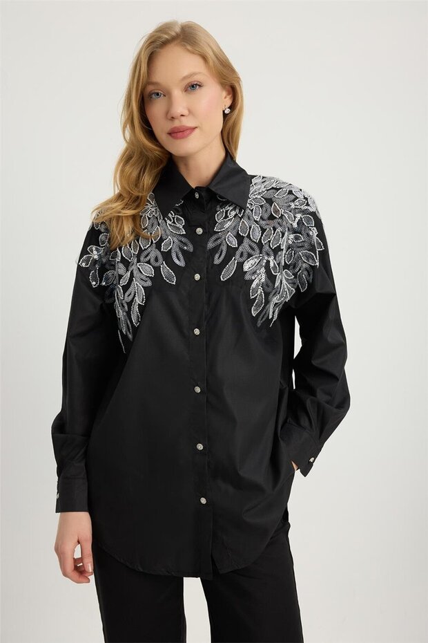 Payetli Gömlek - 1