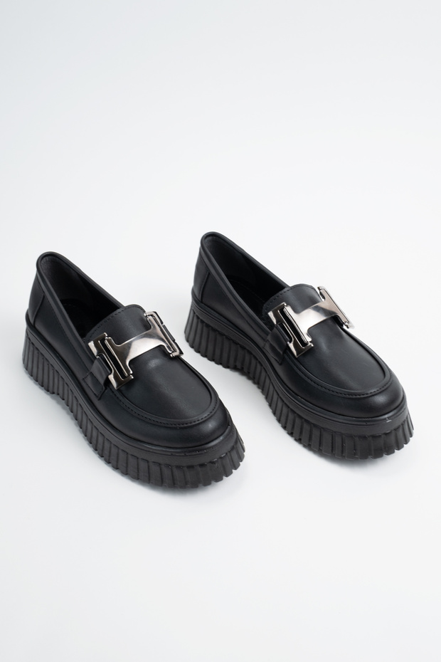 Women's Casual Shoes Loafer Moccasin Buckle Detail Comfortable Flat Heel Marian