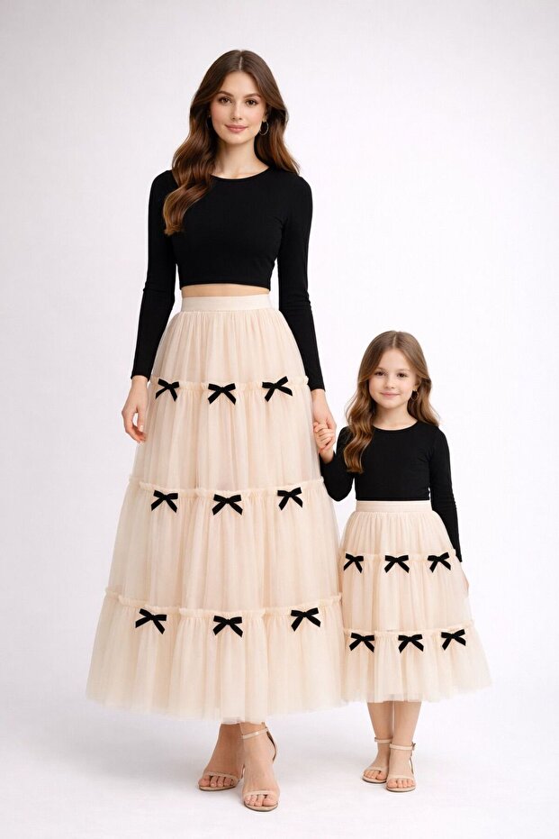 Mother Daughter Matching Design Two-Piece Set