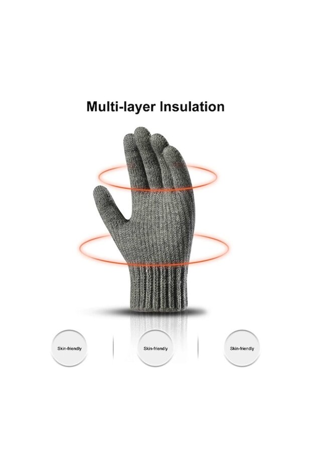 Winter Gloves, Tactile, Warm Winter Gloves - 2