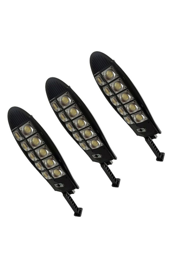 Set de 3 felinare solare stradale 60W