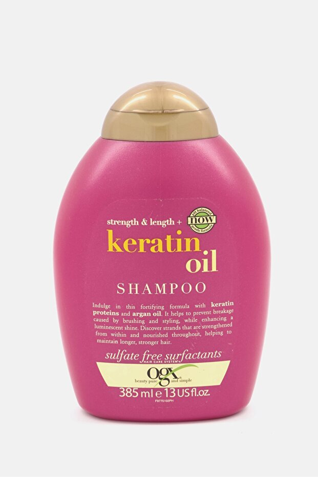 Strength And Length Keratin Oil Shampoo 385 ml, Dark Pink
