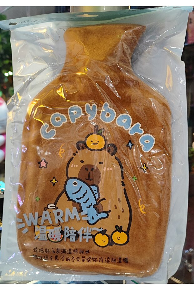 Capybara Plush Hot Water Bag (28Cm*17Cm) Ad377754Blk
