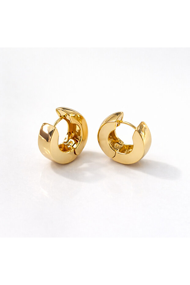 Çelik Kalın Halka Küpe - 1