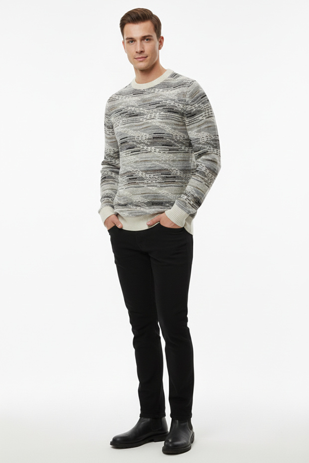 Erkek Bisiklet Yaka Kazak - 2