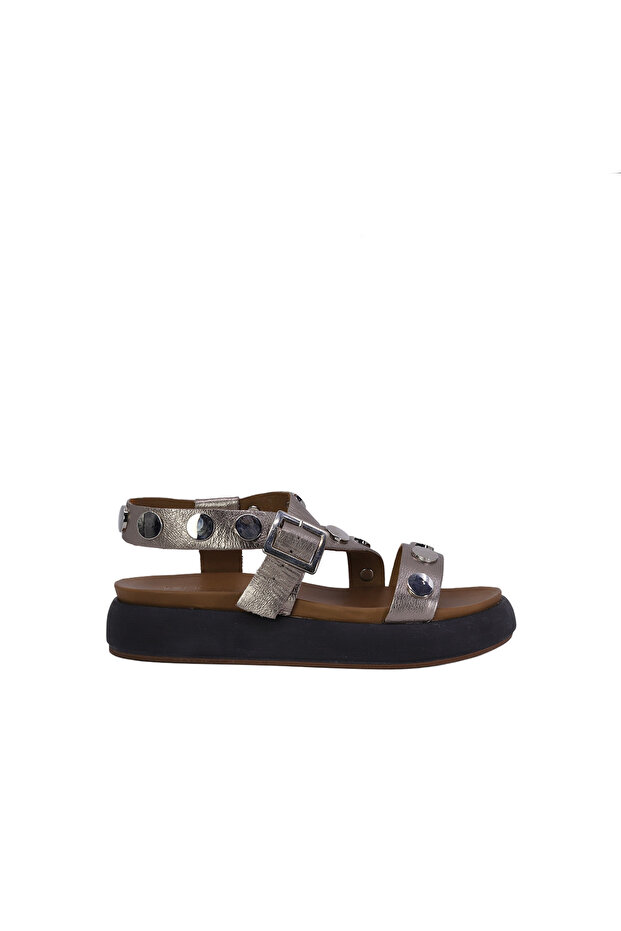 262020 Genuine Leather Wedge Heel Women's Sandals