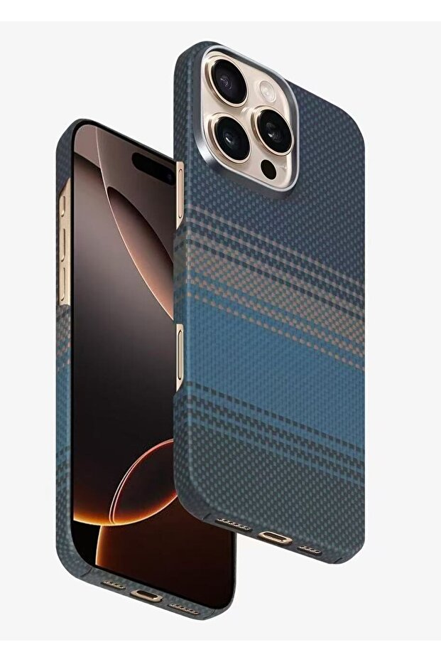 Case for iPhone 16 Pro Max Premium Aramid Fiber (Kevlar), Raised Camera & Screen Edges | Moonrise