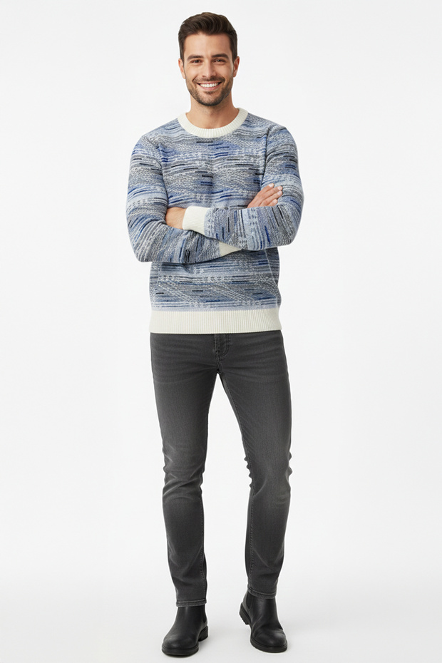 Erkek Bisiklet Yaka Kazak - 2