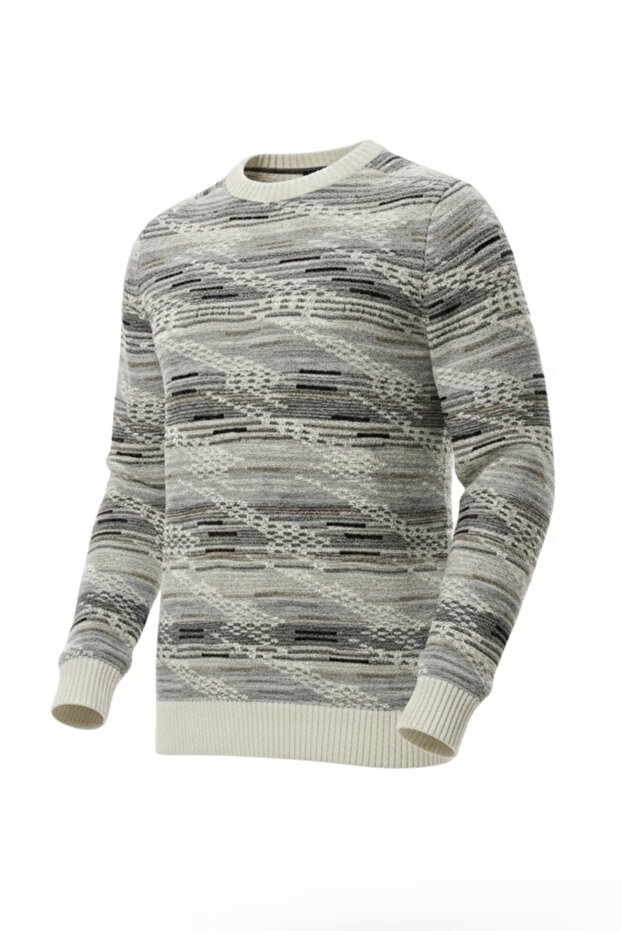 Erkek Bisiklet Yaka Kazak - 4