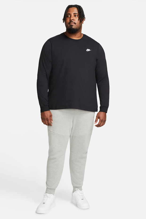 NSW Club Tee férfi hosszú ujjú sportpóló fekete AR5193-010 - 6