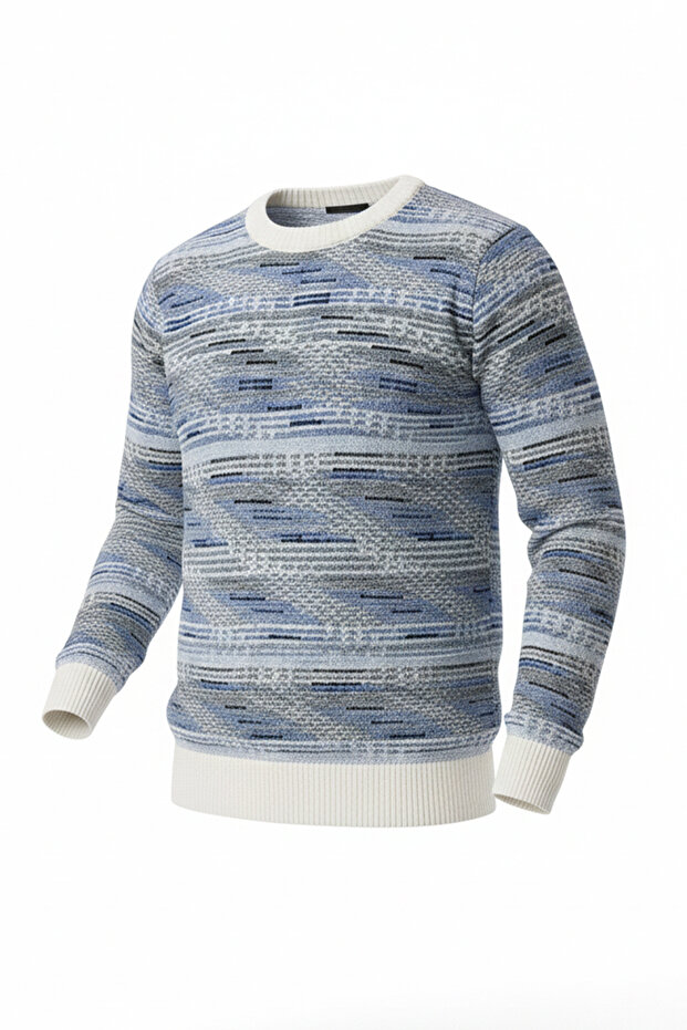 Erkek Bisiklet Yaka Kazak - 4