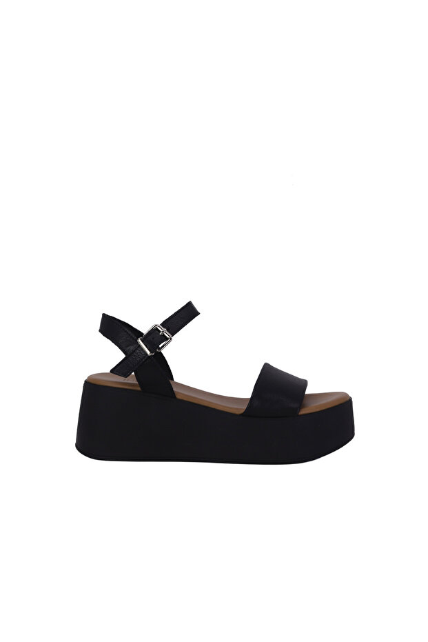 26001 Genuine Leather Women's Heeled Sandals