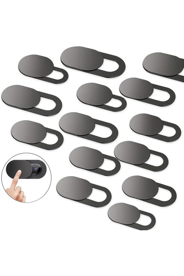 15 Pcs Webcam Cover Slide for Laptop, Mobile Phone & Tablet – Metal Camera Lens Protection Sticker