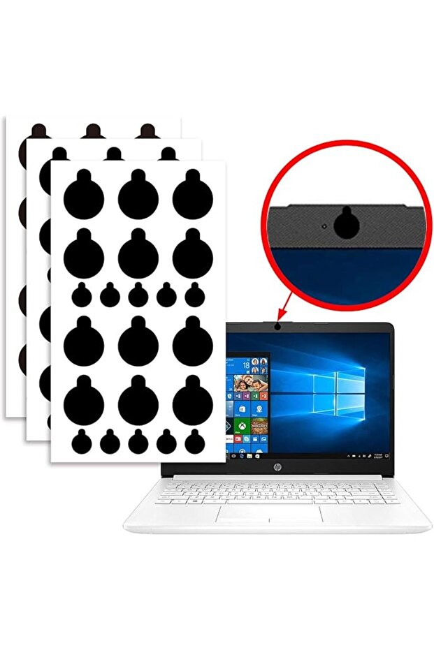 Webcam/Camera Vinyl Covers Privacy Stickers for Lens Privacy 60 Pcs Original Camera Dots Webcam Cove