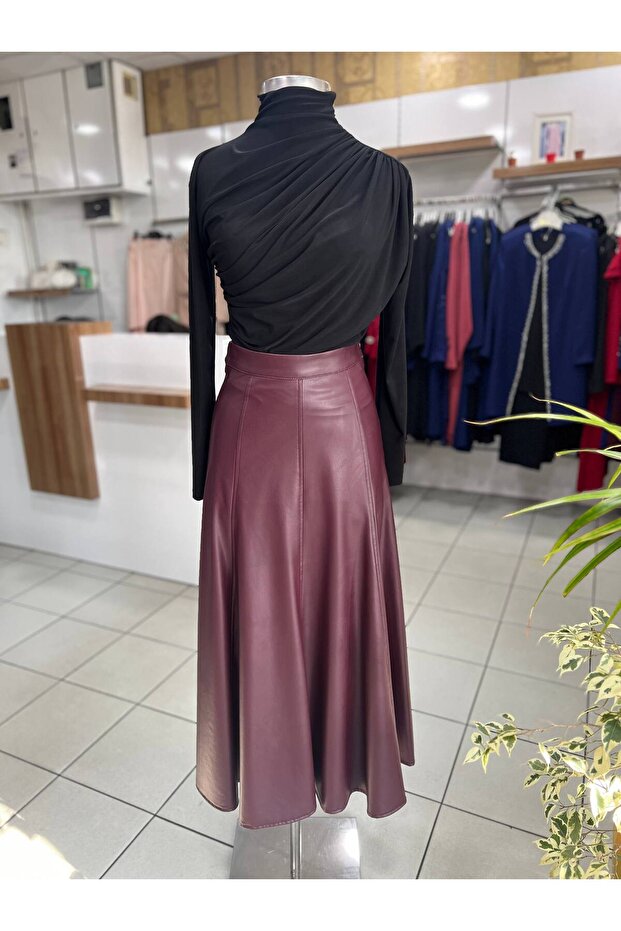 Kloş Deri etek - 2