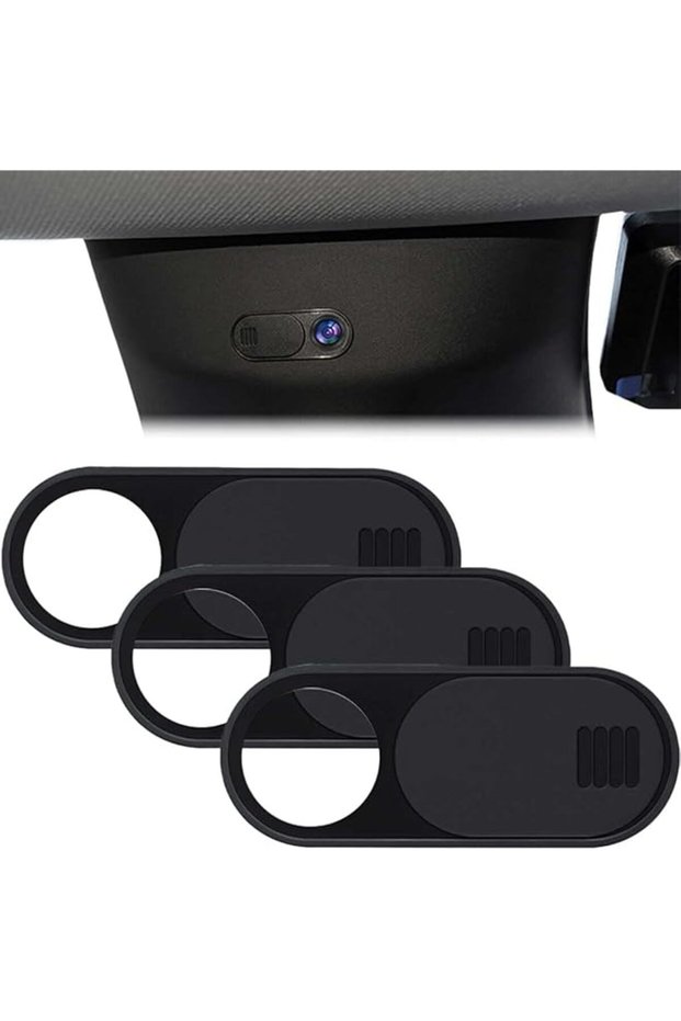 3 PCS Cabin Camera Cover Slide for Tesla Model 3 Y X S Ultra-Thin Laptop Webcam Privacy Protector (B