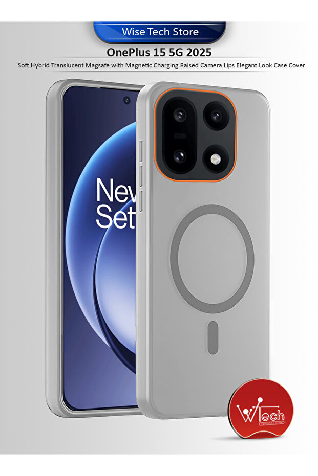 OnePlus 15 5G 2025 Hybrid Translucent Magsafe With Raised Camera Lips Elegant Look Case Cover