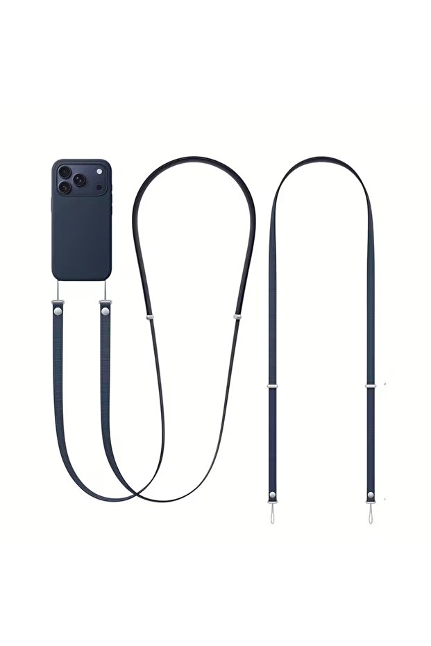 Magnetic Crossbody Strap for iPhone 17/Pro/Max/Air Phone Cases with Dual Lanyard Holes, Adjustable