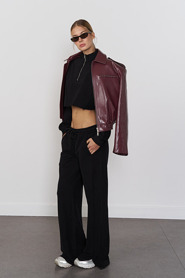 Washable Wideleg Jogging Pants - 1