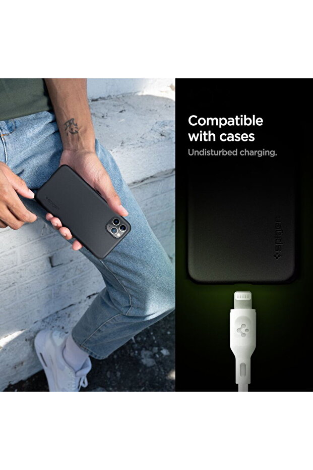 Cablu USB‑C la Lightning DuraSync (set 2) – alb - 8