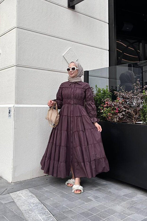 PAMUKLU BÜZGÜ KAT ELBİSE - 3