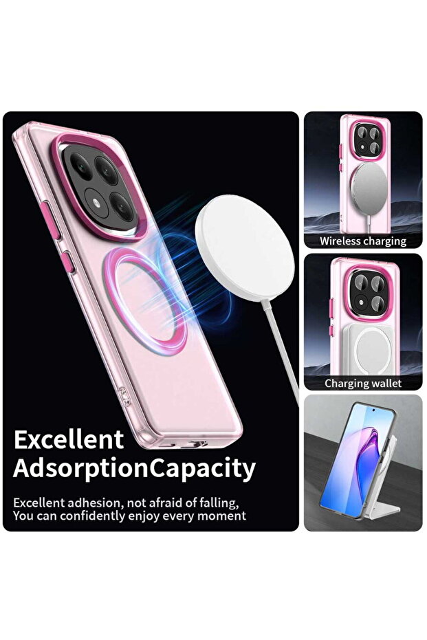 Husa pentru Xiaomi Redmi Note 14 Pro+ 5G - CandyCase MagSafe - Pink - 5