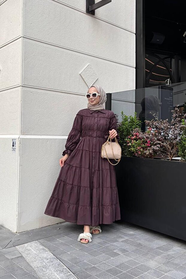 PAMUKLU BÜZGÜ KAT ELBİSE - 1