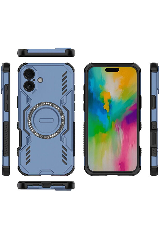 iPhone 16 Plus Case - ArmorMag Case - Blue - 4