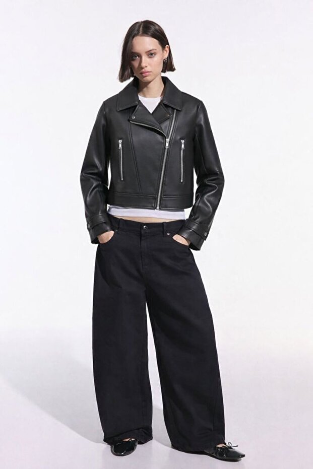 Balon Kol Deri CEKET - 2