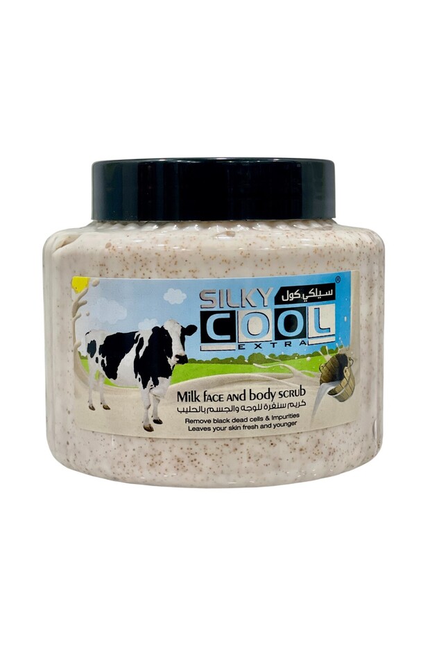 Silky Cool Face & Body Scrub 500 Ml - Milk